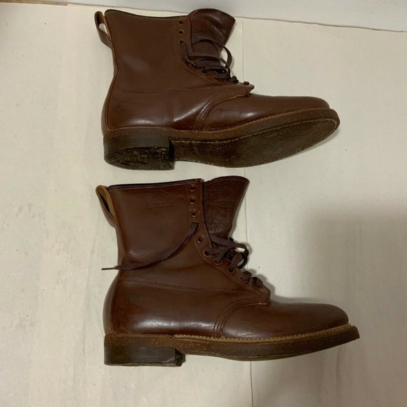 VINTAGE ROYAL WORCHESTER BROWN BOOTS MEN 6.5 W. 8.5 main image 7